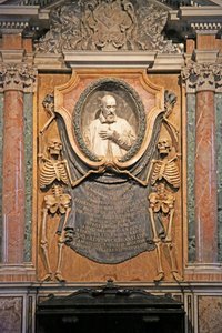 View of the Tomb of Cardinal Cinthio Aldobrandino, Rome, Italy